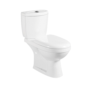 Classic Elongated Comfort Height Toilet Two-piece With Skirted Trapway