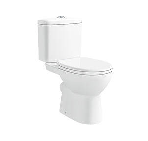 Compact Two-piece Toilet with Washdown Rimless Flush,Outlet