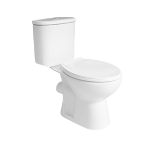 Elongated White Two-piece Toilet P-trap From China Factory