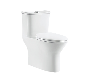 Rimless Skirted One-piece Toilet,Dual-flush Wash Down