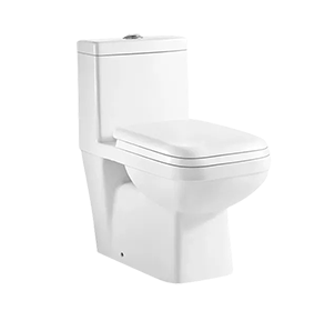 Square Ceramiac Toilet One-piece With Dual Flush,White Color